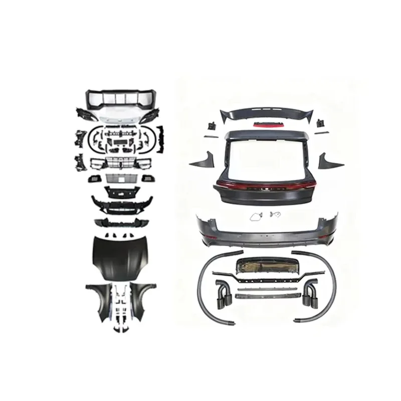 Heavy Duty Front Lip Rear Diffuser Side Skirts Exhaust Trim Body Kit Sport Style Universal Fit Car Auto Exterior Gua