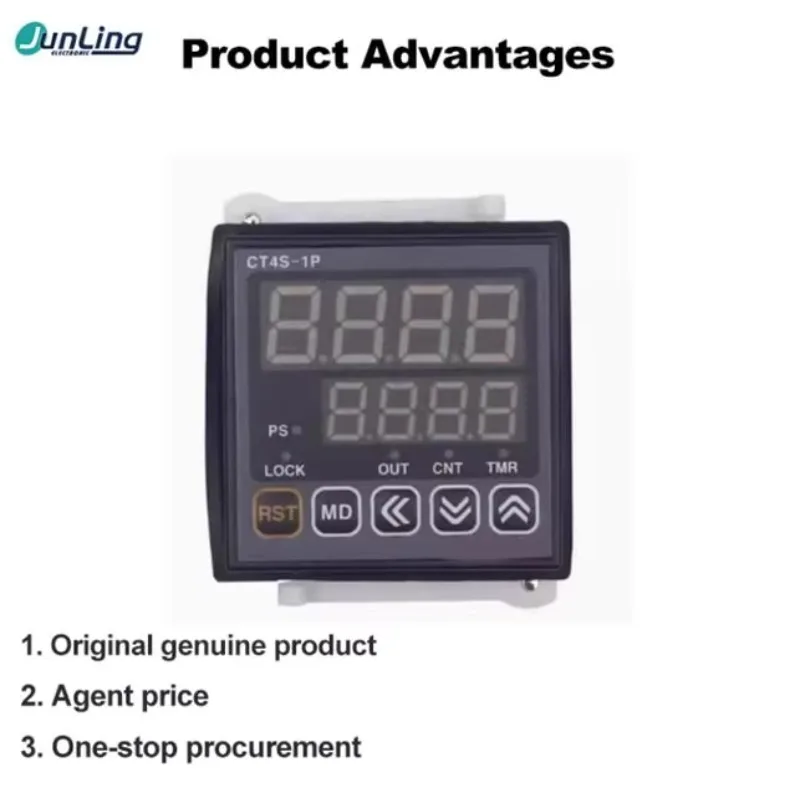 CT4S-1P2T OEM Programmable Counter IP65 NPN Voltage Input Instrument Counter CN