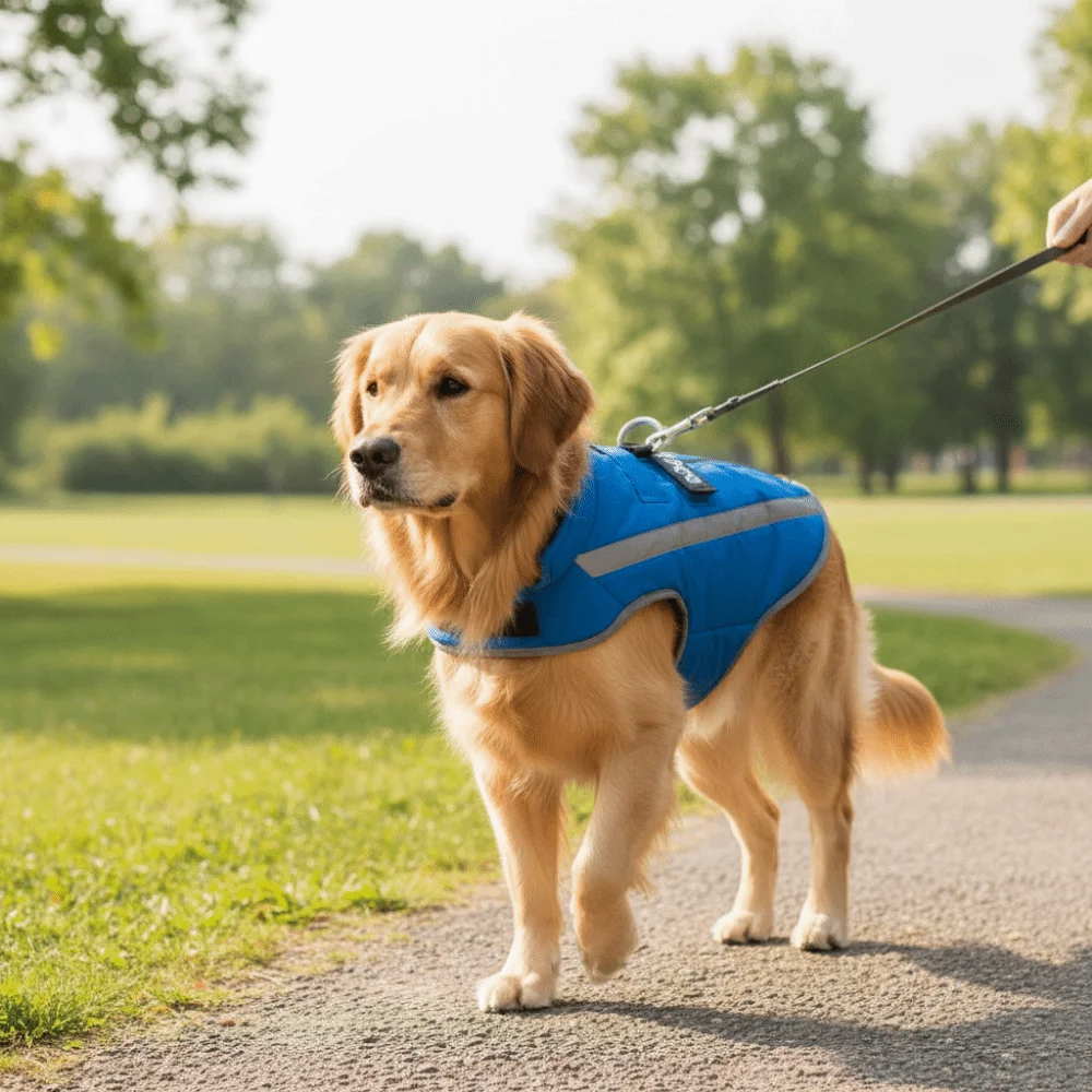Dog Accessories Waterproof Winter Dog Coat Reflective Comfort Dog Vest Jacket Windproof Fleece Lining Dog Warm Clothing Outdoor