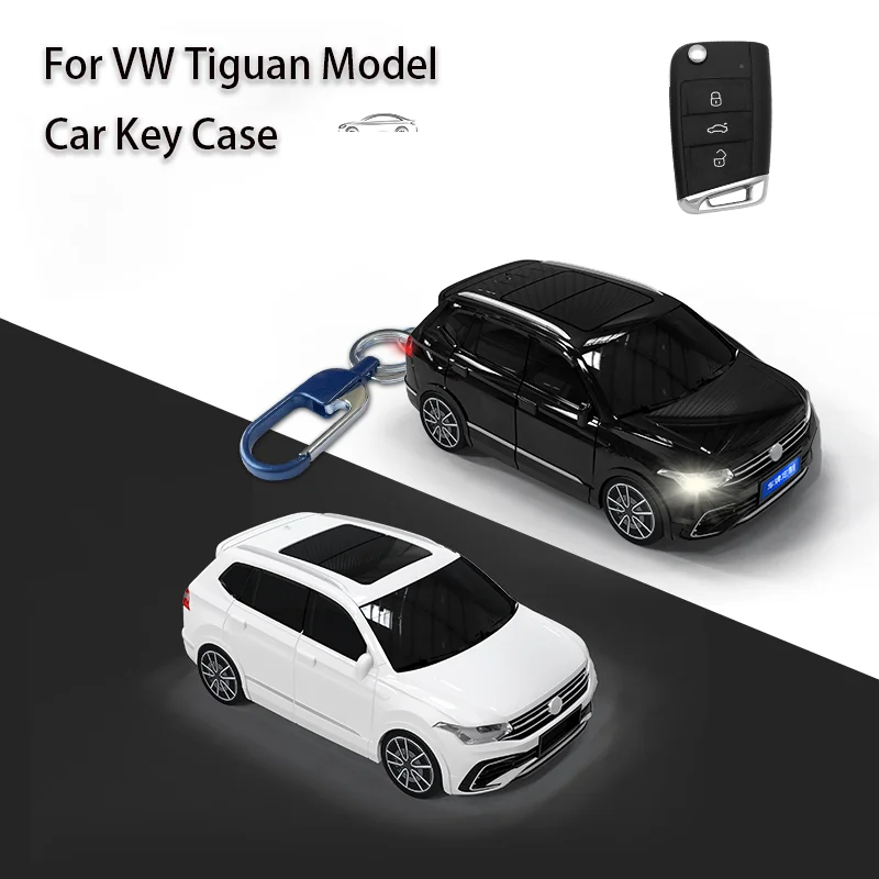 Car Model for Volkswagen VW Tiguan L Key Case 3 4 Button Flip Folding Key Case Cover for MK2 SEAT Ateca Leon FR 2 Ibiza Octavia