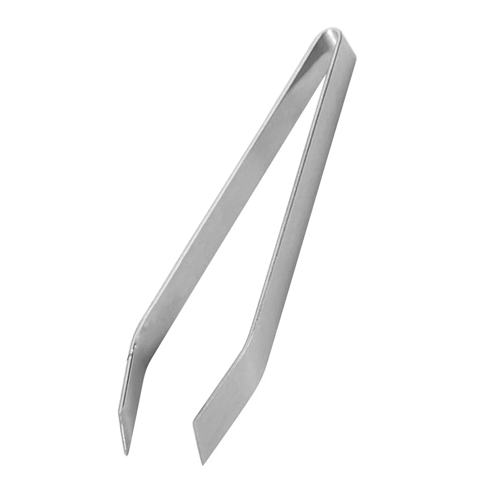 

Fish Bone Tweezers Handmade Precision Tweezers Stainless Steel Tweezers Fur Removal Tool (Beveled Tip)