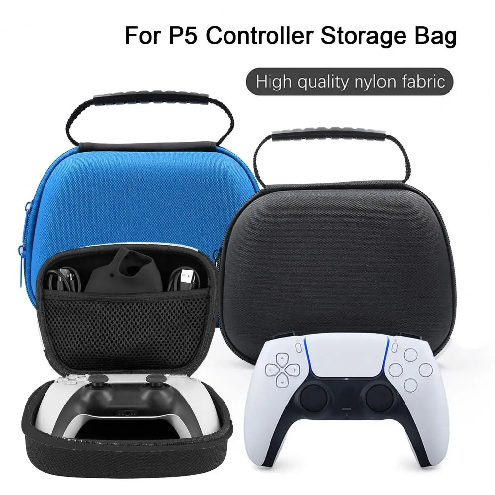 EVA Gamepad Storage Bag Game Controller With Zipper Handle Design Shockproof Impact Resistant Game Handle Carrying Case For PS5