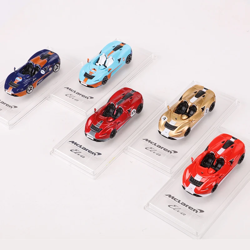 On sale CM Model 1:64 Elva Diecast Model Car Blue And Gray Spot stock
