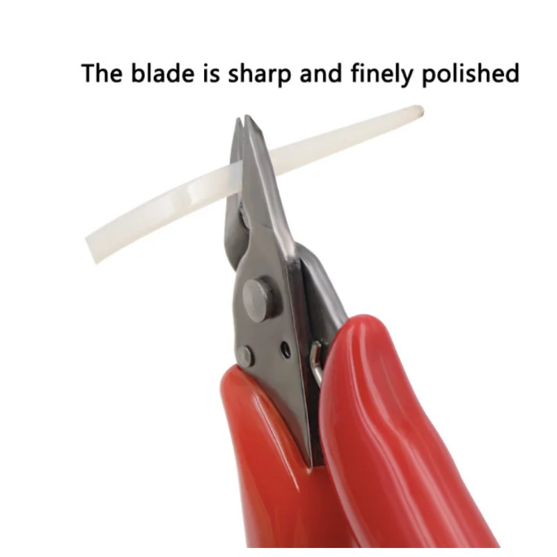 Diagonal Pliers 3.5 Inch Mini Wire Cutter Small Soft Cutting Electronic Pliers Wires Insulating Rubber Handle Model Hand Tools