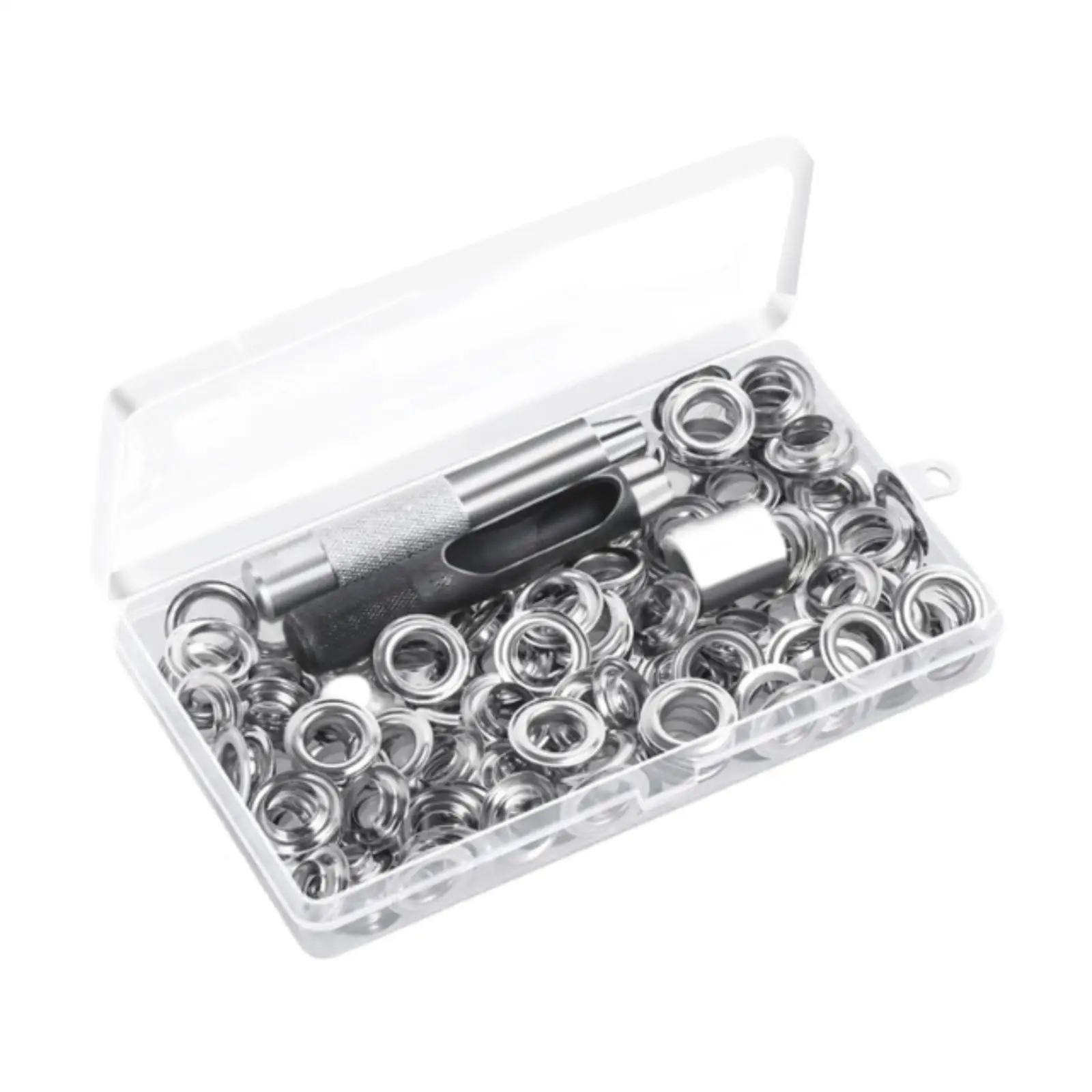 120 Sets Grommets Eyelets Craft Making Eyelets Tool for Shoes Canvas Belts