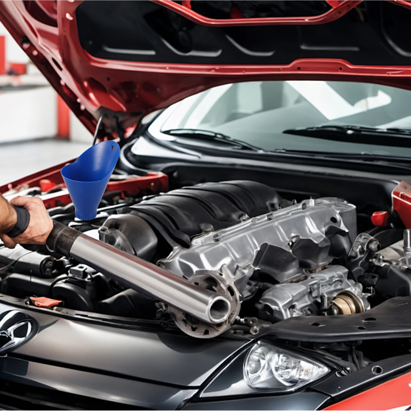 

Motorcycle Oil Transmission Fluid Plastic For Filling Bottle Spill Proof Threaded Design Durable Fuel Funnel Oil Change Tool Kit