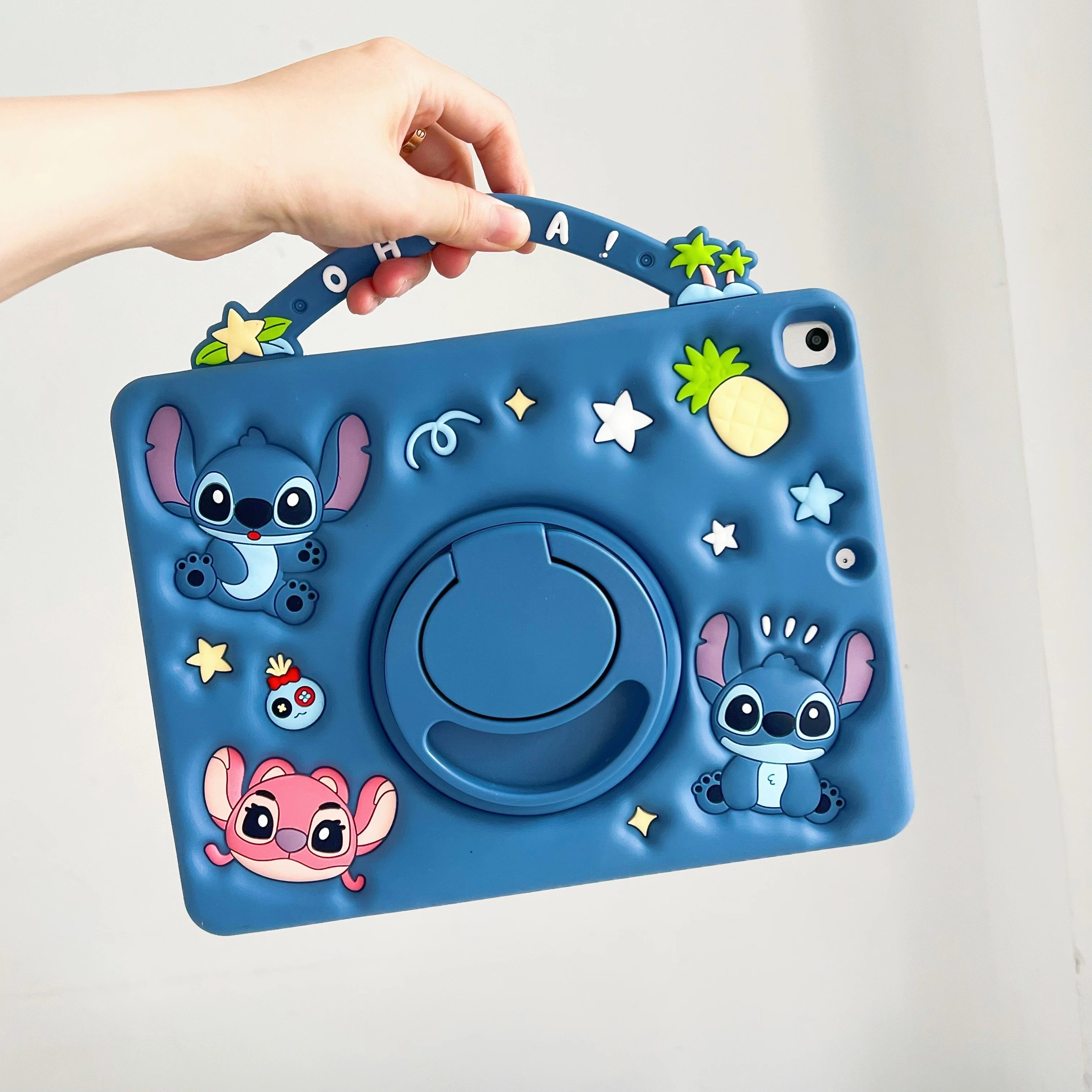 Leuke Cartoon Disney Stitch Tablet Case Voor IPad 9 8 7e Generatie Air 4 5 6 10.9 Mini 6 Pro A16 11 inch Tablet TPU beschermende