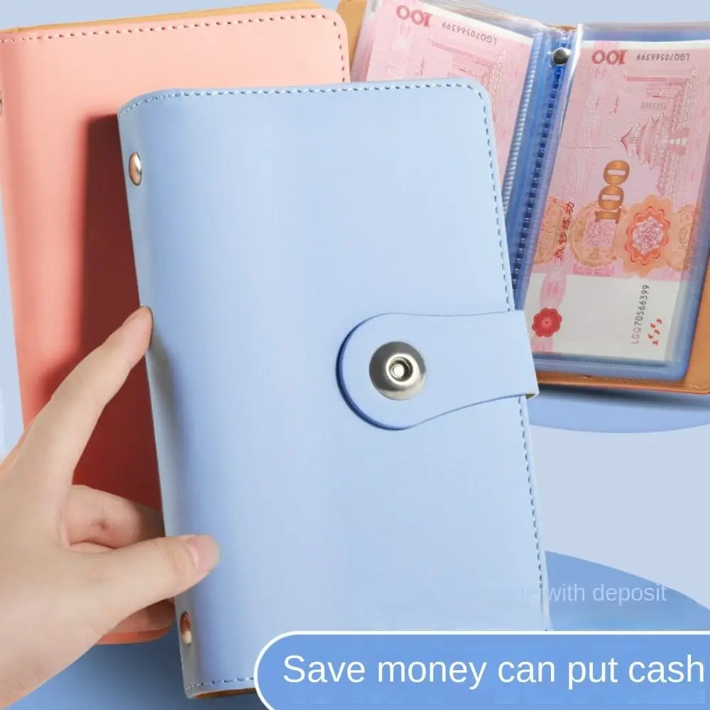 Save Money 100 Envelopes Money Saving Challeng PU Waterproof Savings Challenges Sheets Large Capacity Reusable