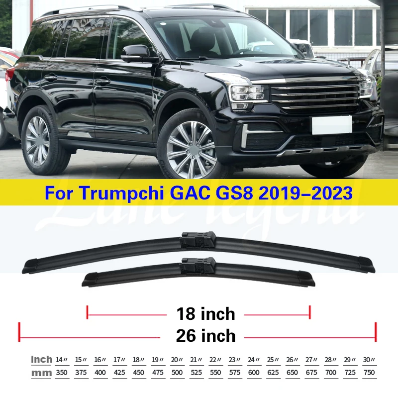 Car Wiper Blades Front For Trumpchi GAC GS8 2019 2020 2021 2022 2023 Windscreen Windshield Brushes Cutter Car Accessories 26\