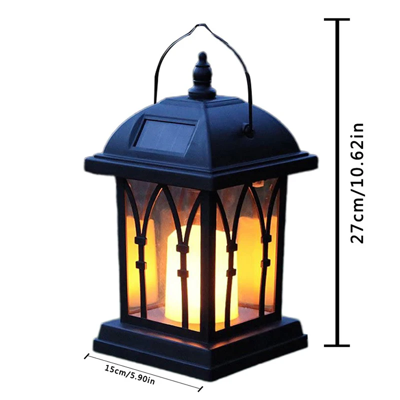 Solar Candle Light Outdoor Garden Decoration European Hanging Lamp Landscape Light Waterproof Umbrella Garden Light