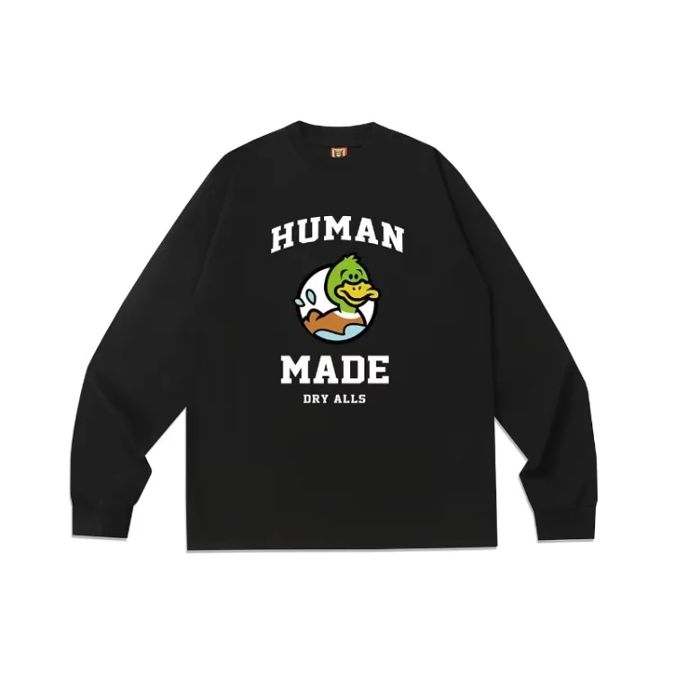 Human Made Heart Graphic Hooded Sweatshirt Oversized Top Men Women Unisex Cozy Casual Pullover