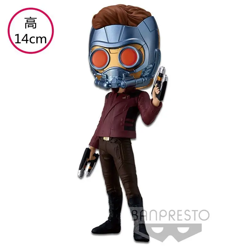 Bandai Original Qposket Iron Man Anime Figure Star-Lord Bucky Action Figure Toys for Boys Girls Gift Collectible Model Ornaments