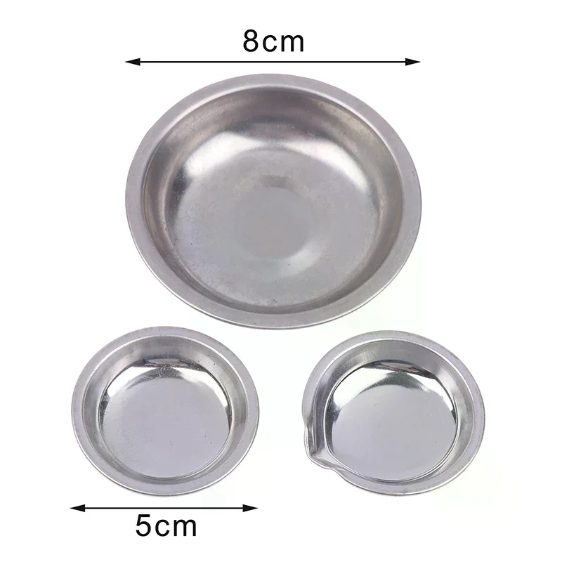 2/6Pcs Stainless Steel Painting Color Bowls Oil Paint Trays Paint Color Mixing Cups Color Mixer Painting Tools