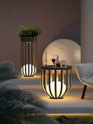 Garden Villa Outdoor Solar Floor Light Courtyard Waterproof Lawn LampTerrace Tea Table Light Outdoor Landscape Decoration
