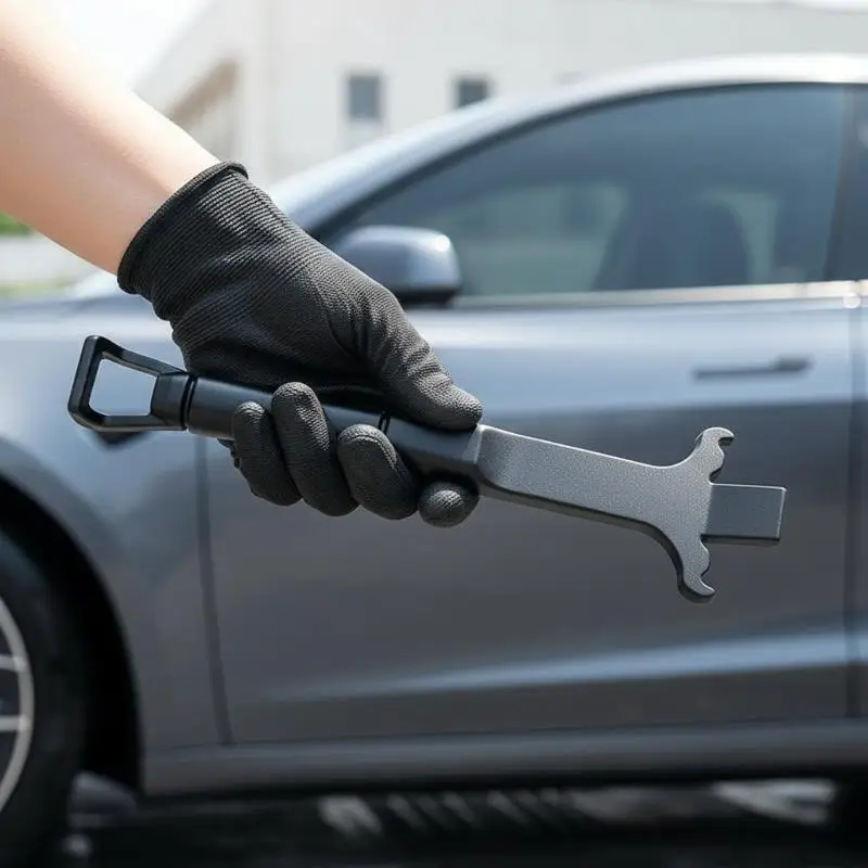Wheel Rim Cap Removal Pry Bar Car Tire Lever Crowbar Wheel Hub Cover Tool For  Model 3 Y S X Tire Change Auto Modification