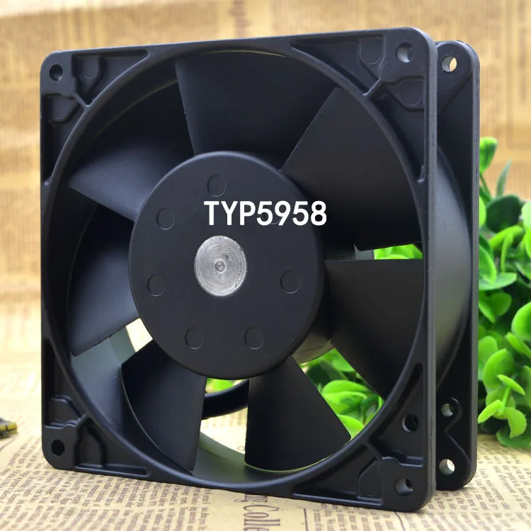 

Silent Cooling Fan 230V 17W/18W TYP 5958 High end equipment fan 127X127X38MM 12.7cm Silent Server Fan