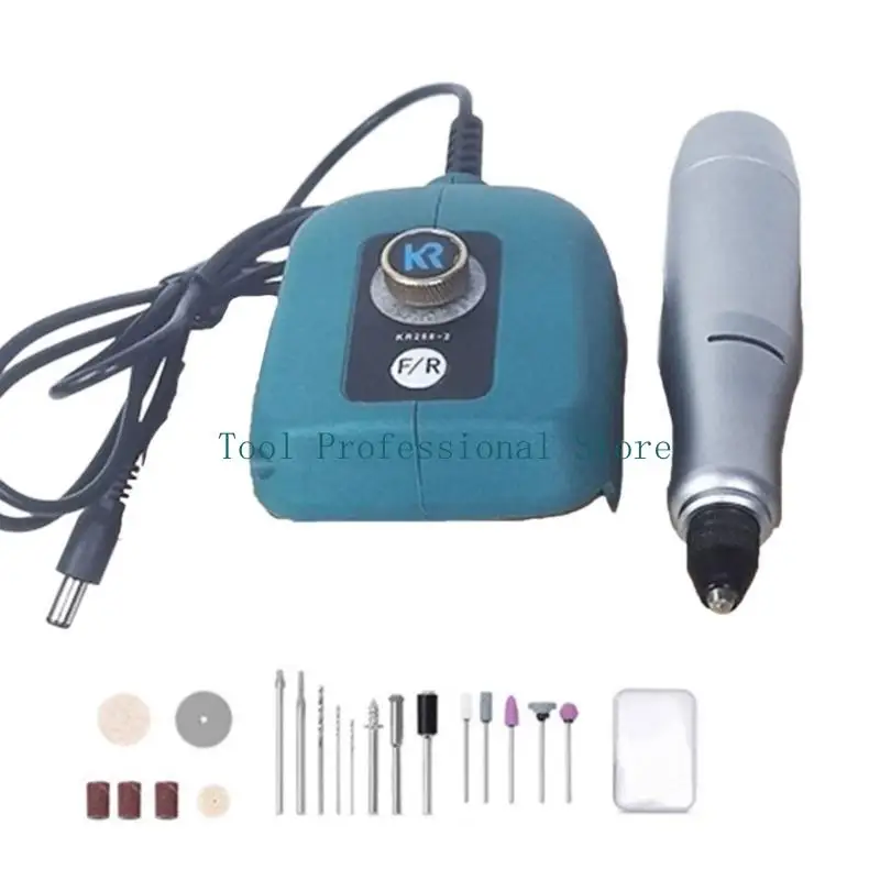 57QF 20V Electric Grinder Stepless Speed Regulation Electric Drill Miniature Drill Variable Speed Rotary Tool Polishing Machine