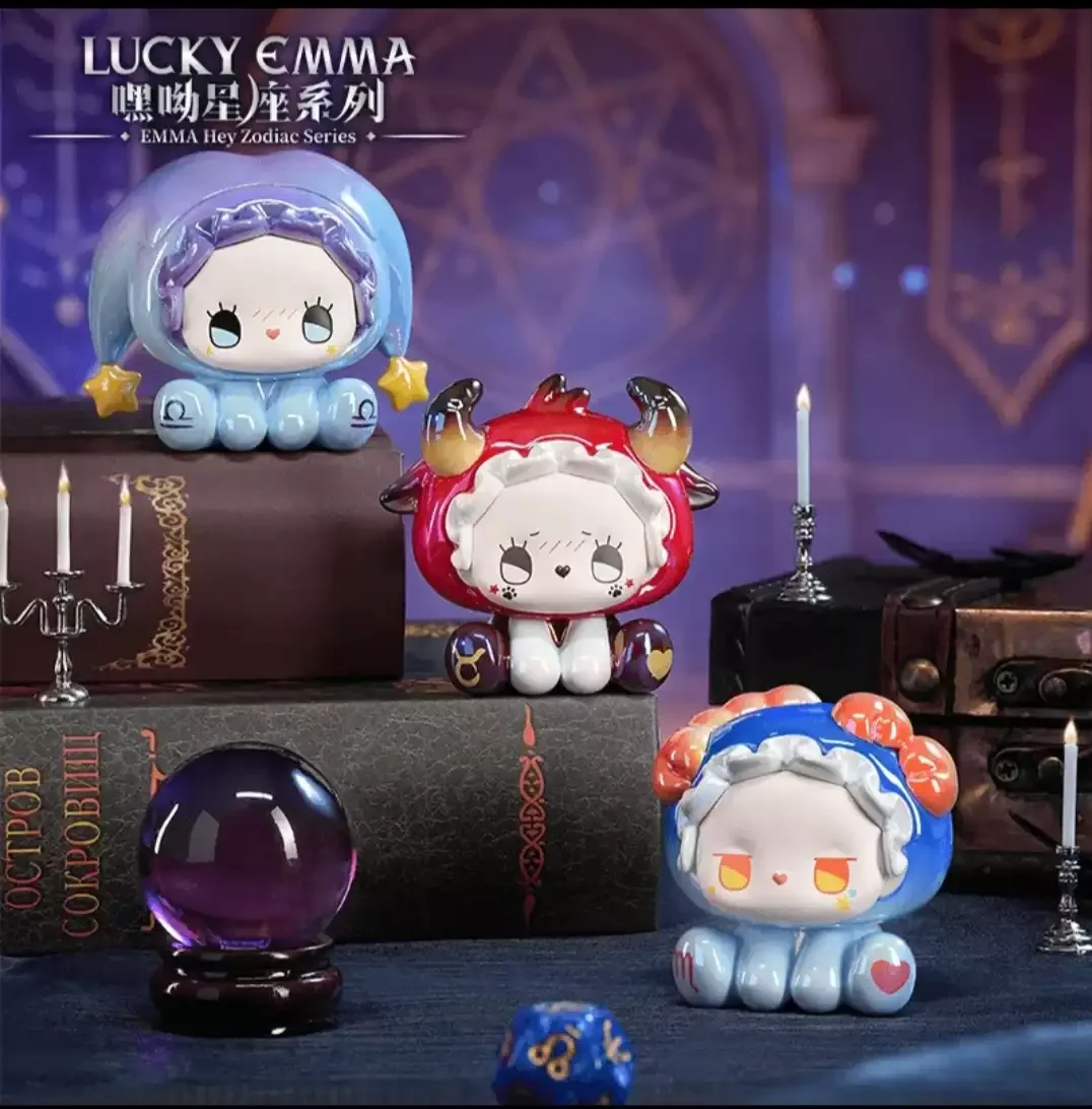 

Genuine Lucky Emma Hey Zodiac Series Blind Box Cute Mini Doll Collectible Figurine Desk Decor Toys Gift For Girls Anime Fans