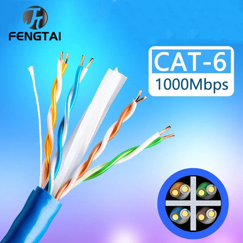 Ethernet Cable Cat 6 Lan Cable UTP CAT 6 RJ 45 Network Cable 5m 10m 15m 30M 50M Patch Cord For Laptop Router RJ45 Network Cable