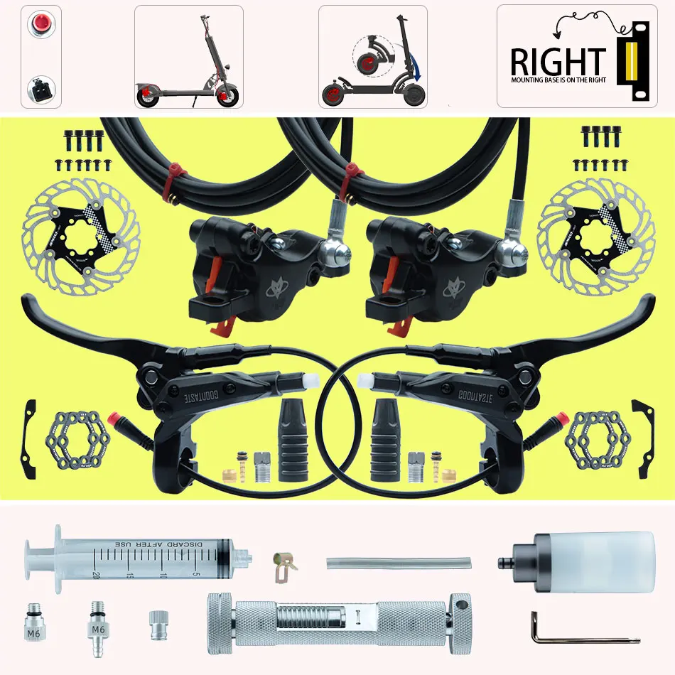 

Goodtaste GT07N Right Disc Electric Scooter Hydraulic Brake Split 2300mm Oil Pipe Power Off Xod Parts 2 Pin sm2a wire terminal