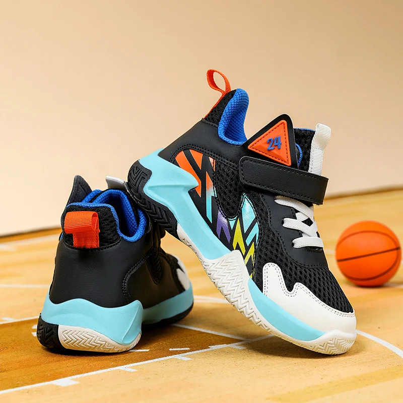 

Hot Selling Kids Hiking Shoes Comfort Non Slip Child Run Shoes Fashion Summer Sneakers Mesh Cushioning Boy Girl Basketball Shoes