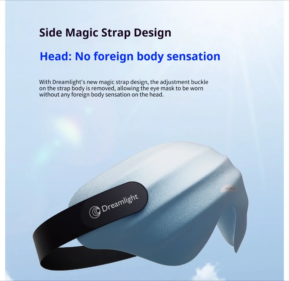 Neue Dreamlight 4S Pro Memory Foam Augenmaske mit Vollschattierung für Entspannung und Schlaf, Lichtblockierend für Besseren Schlaf, Weiche Augenmaske aus Reiner Seide – Detail 25