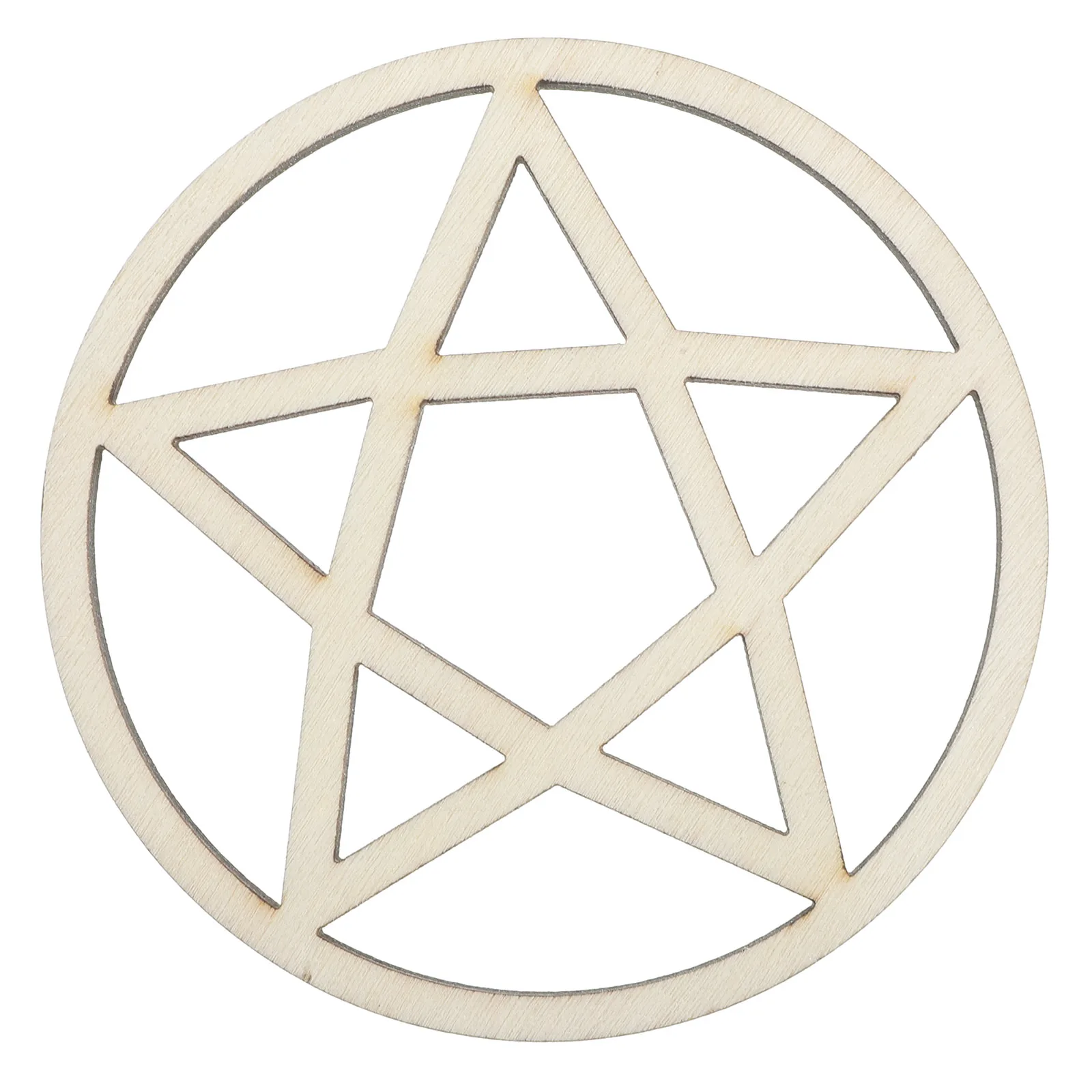 

1pc Wooden Pentagram Ornament Pentacle Ornament Vintage Home Decor Retro Style Sacrifice Supply Table Top Storage Tray