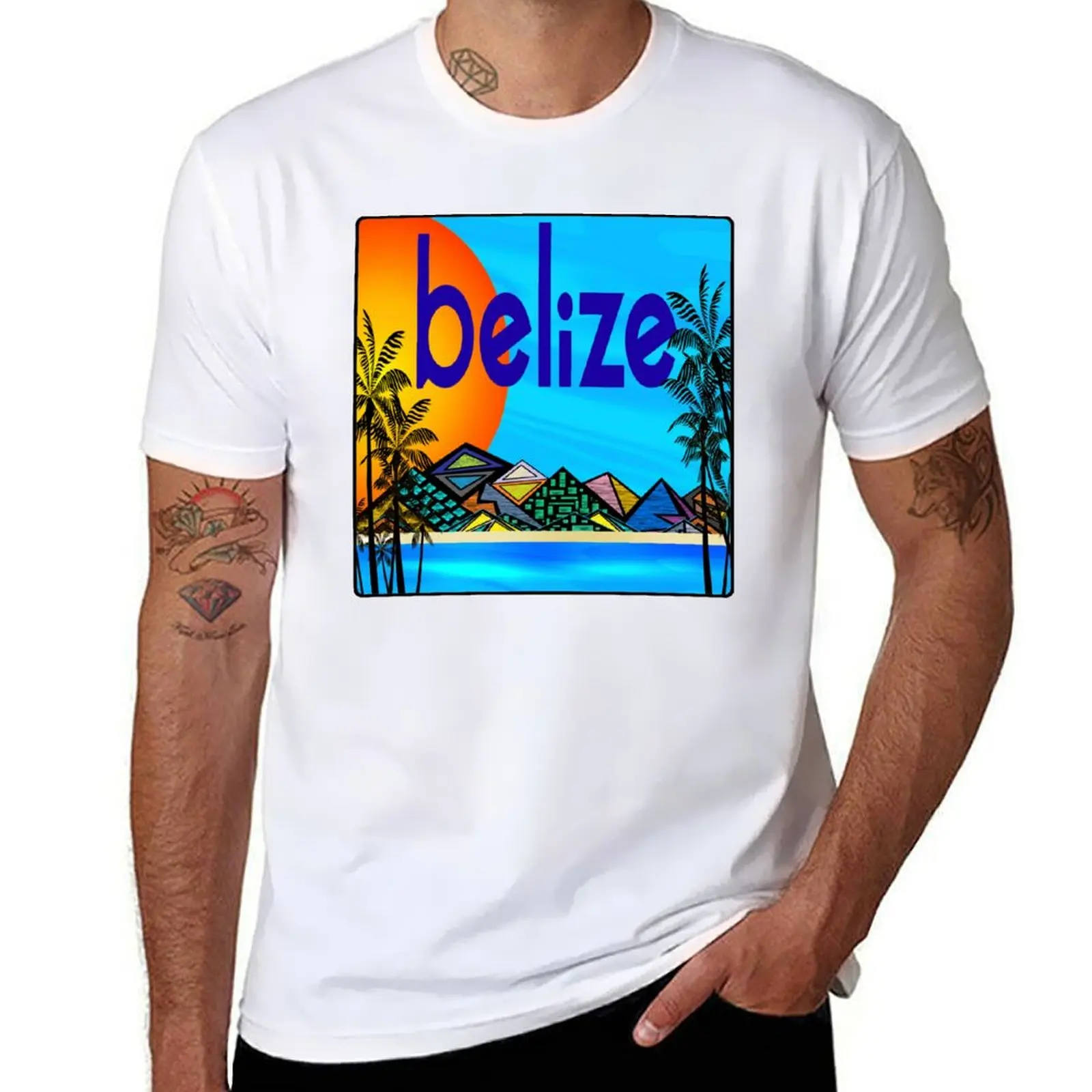 

BELIZE UP T-Shirt cotton tshirt 100% t shirts for man graphic tees g man t shirts for men T-Shirt