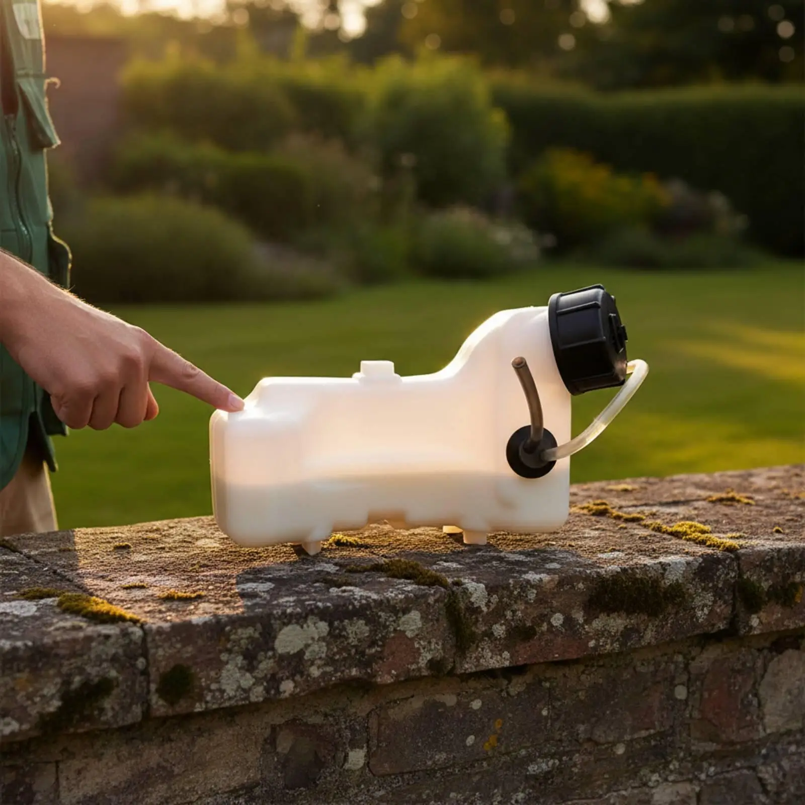 Propellant Mixing Fuel Tank with Cap Outlet Plastic Container for Maintenance Jobs in Garden and Yard Tools