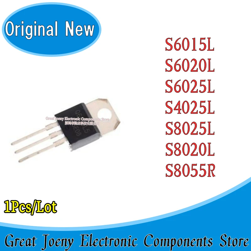 

S6015L S6020L S6025L S4025L S8025L S8020L S8055R TO-220 Plastic Casing Brand New Original In Stock Chipset