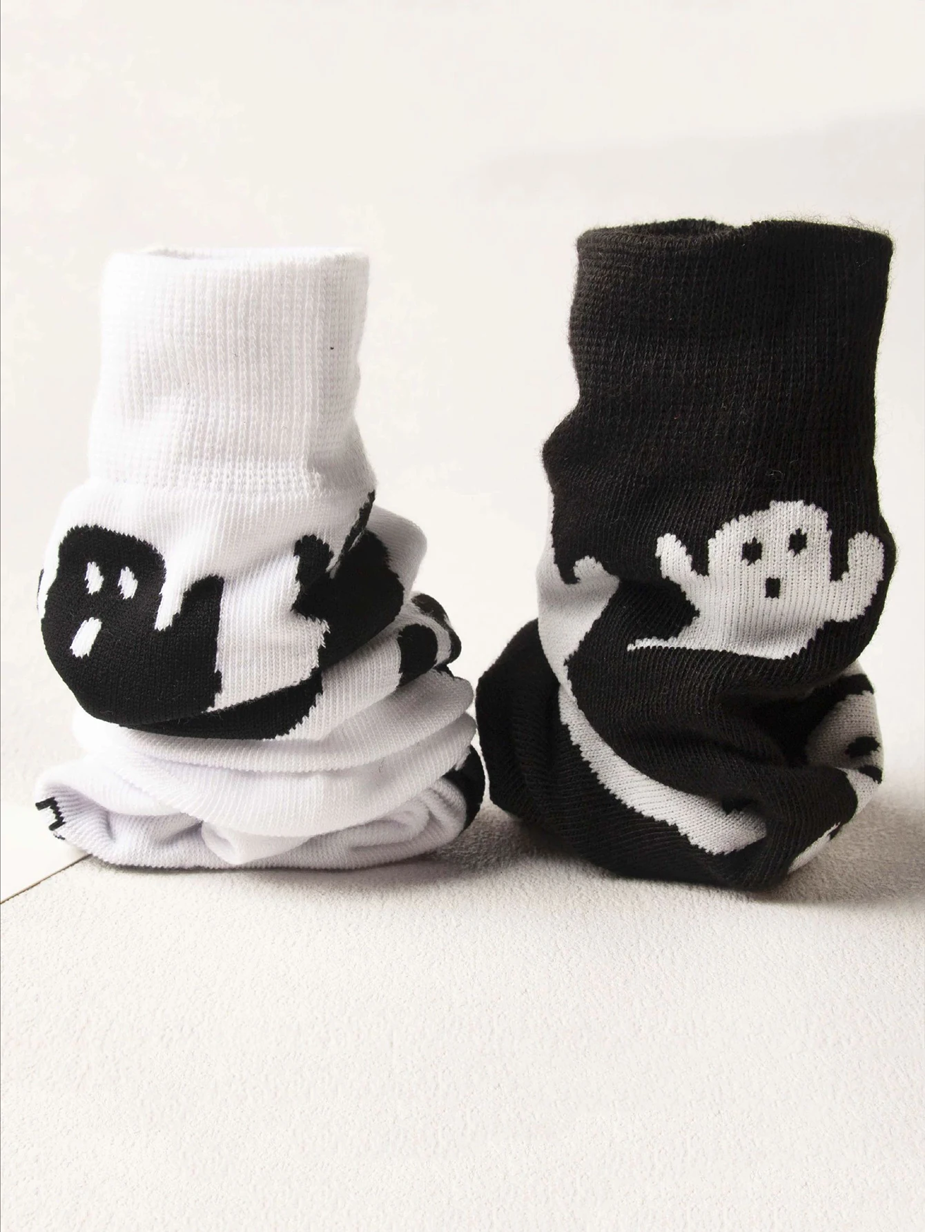 Хэллоуин Харадзюку характерные носки для пар забавные косплей уличный тренд носки для пар призрак принт мужские/женские средние носки-трубы