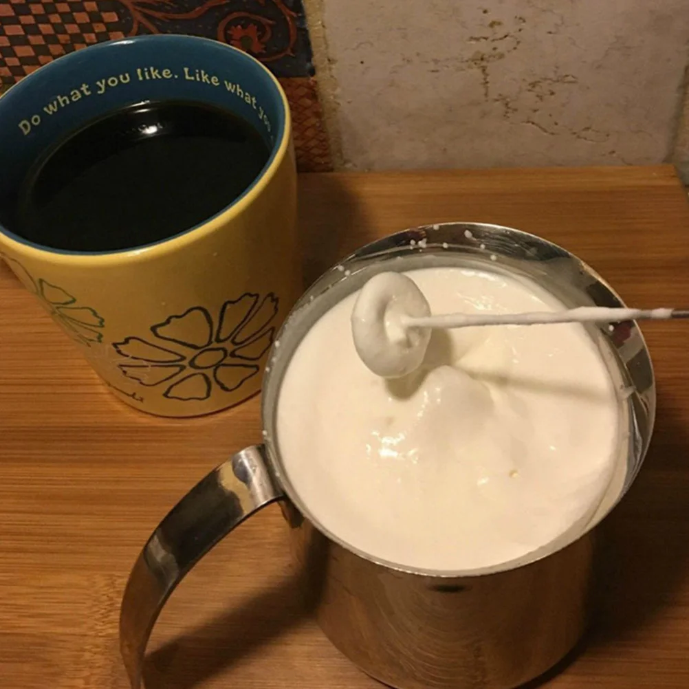 

Electric Milk Frother Handheld Mixer Stainless Steel Abs Quiet Operation Ergonomic Multi-Function Coffee Accessory Kitchen