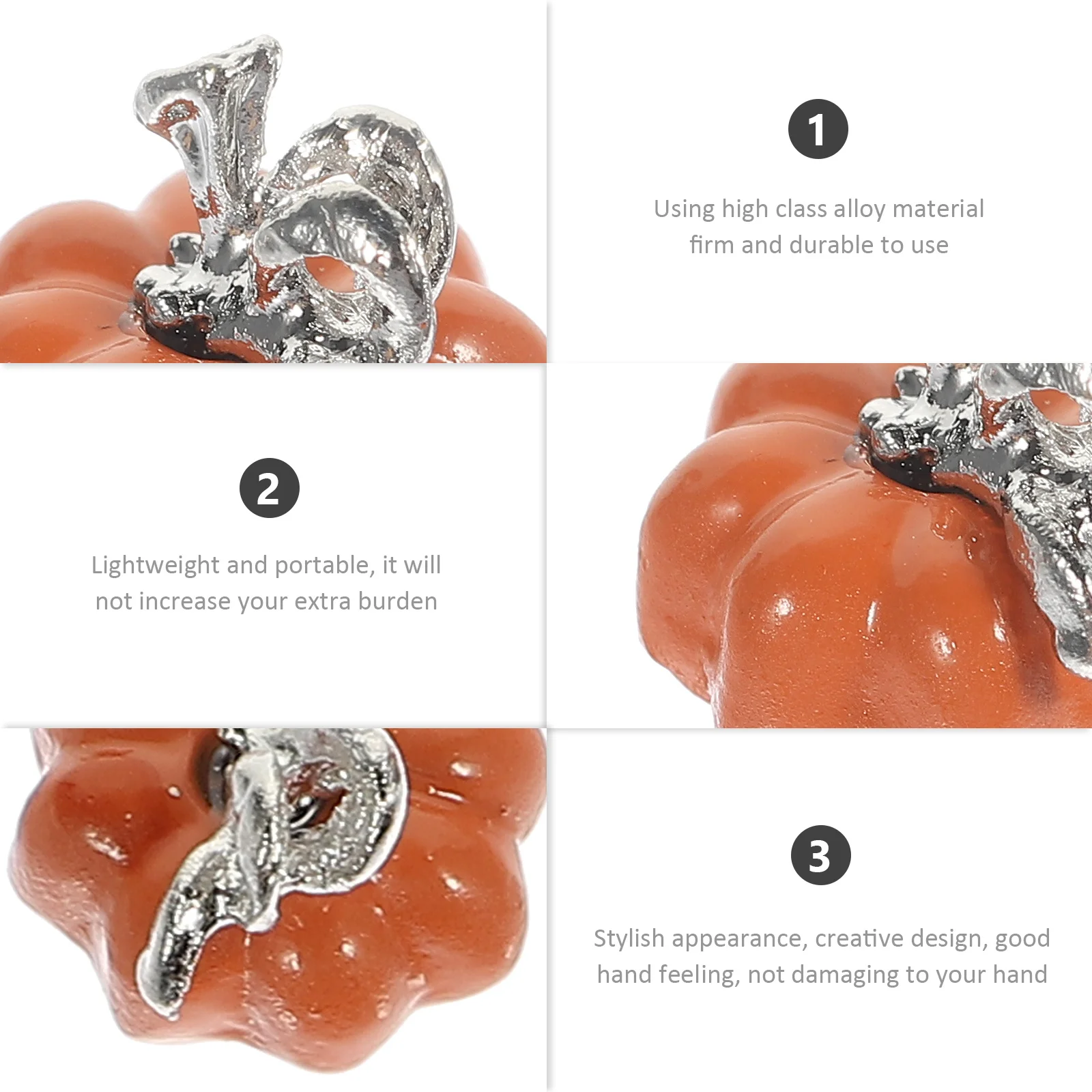 

20Pcs DIY Halloween Pumpkin Earring Pendants Jewelry Charms Creative Alloy Pumpkin Accessories for Bracelets Necklaces Handmade