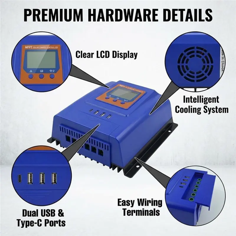 B04B-The 100% MPPT Solar Charge Controller Suitable For Home Solar Systems