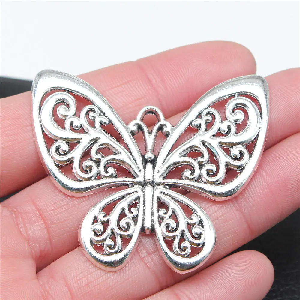 Charms do produkcji biżuterii motyl Charms zabytkowa dekoracja 2pcs