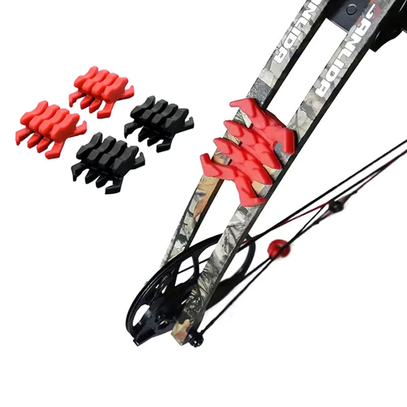 2 Stuks Boog Demper Om Pijl En Boog Arm Stabiele Krabvormige Rubberen Schokdemper Schieten Accessoires Te Verminderen trillingen