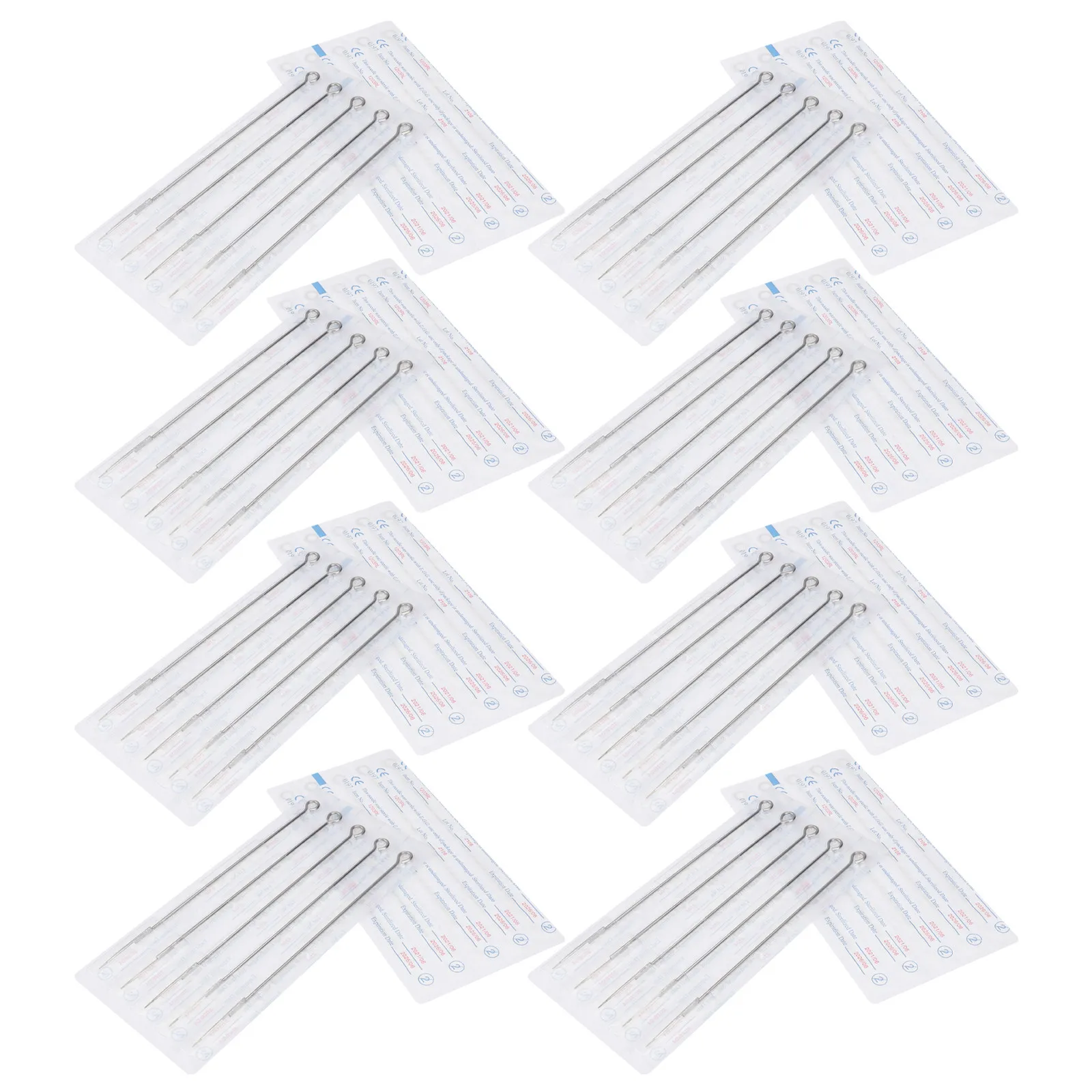 

100pcs Disposable Tattoo Needles 3RL 5RL Pre-sterilized Silver Stainless Steel CE EN Fit Machines Tubes