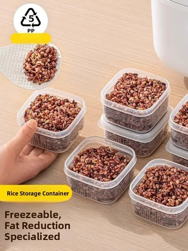  Version Rice Natto Box Food Grade Storage Container  Microwave Safe Freshness Preservation Lunch Box Home Use