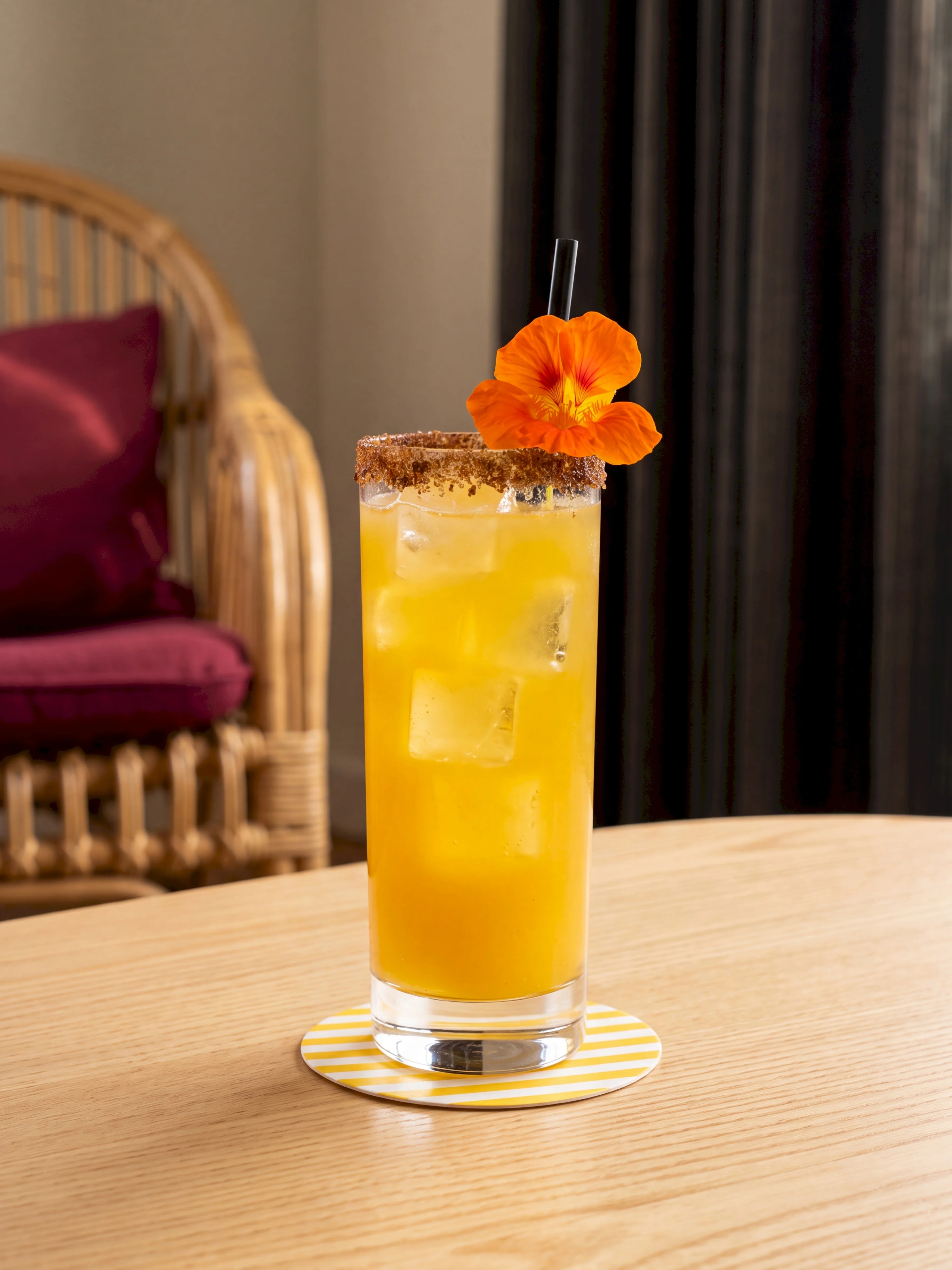 Japanese Style Straight Body Crystal Glass Cocktail Cup Long Drink Glass Cup Juice Cup Lead-Free Colin Cup Bar Starting