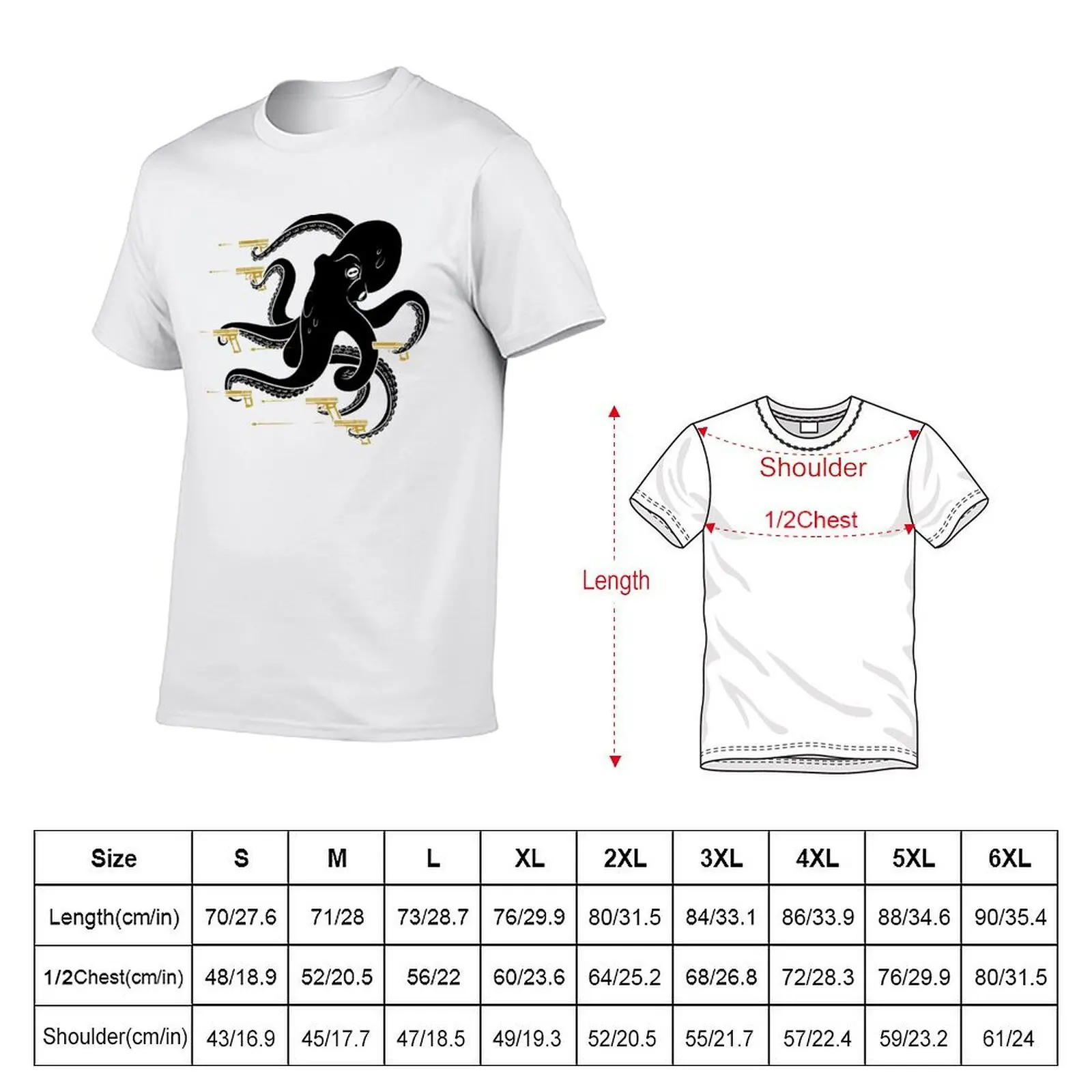 Gloctopus Black & Gold T-Shirt t shirts for man pack white anime t shirts for man man t shirt graphic T-Shirt