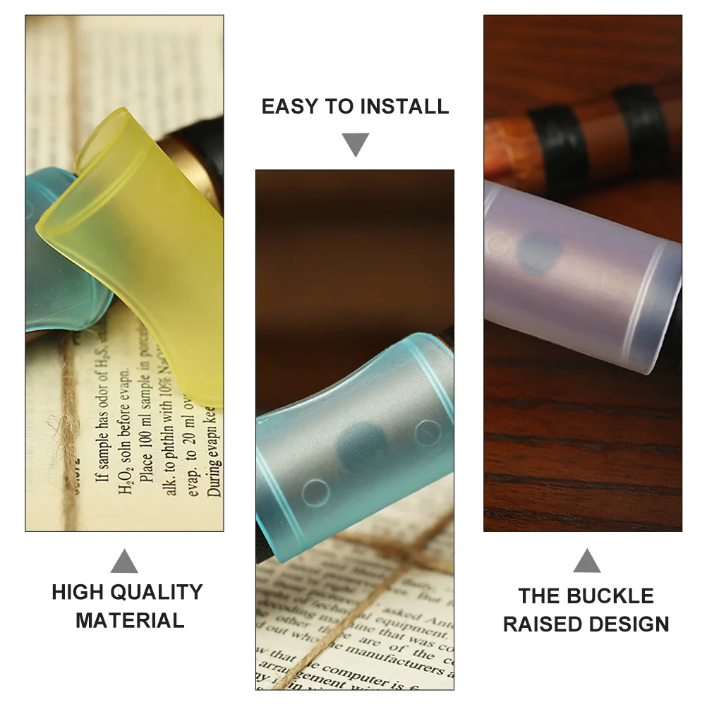 

15Pcs Protective Covers for Flute Film Raised Buckle Design Easy to Install Long-Lasting ABS Material Flute Protectors