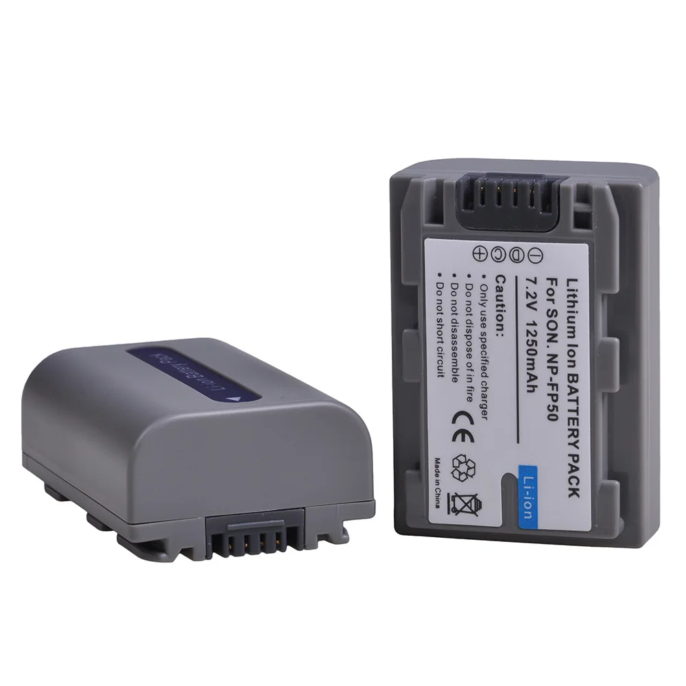 

1250mAh Lithium Battery NP-FP50 Suitable for Sony Camera FP30 FP70 FP90 HC21E HC22E HC24E Battery