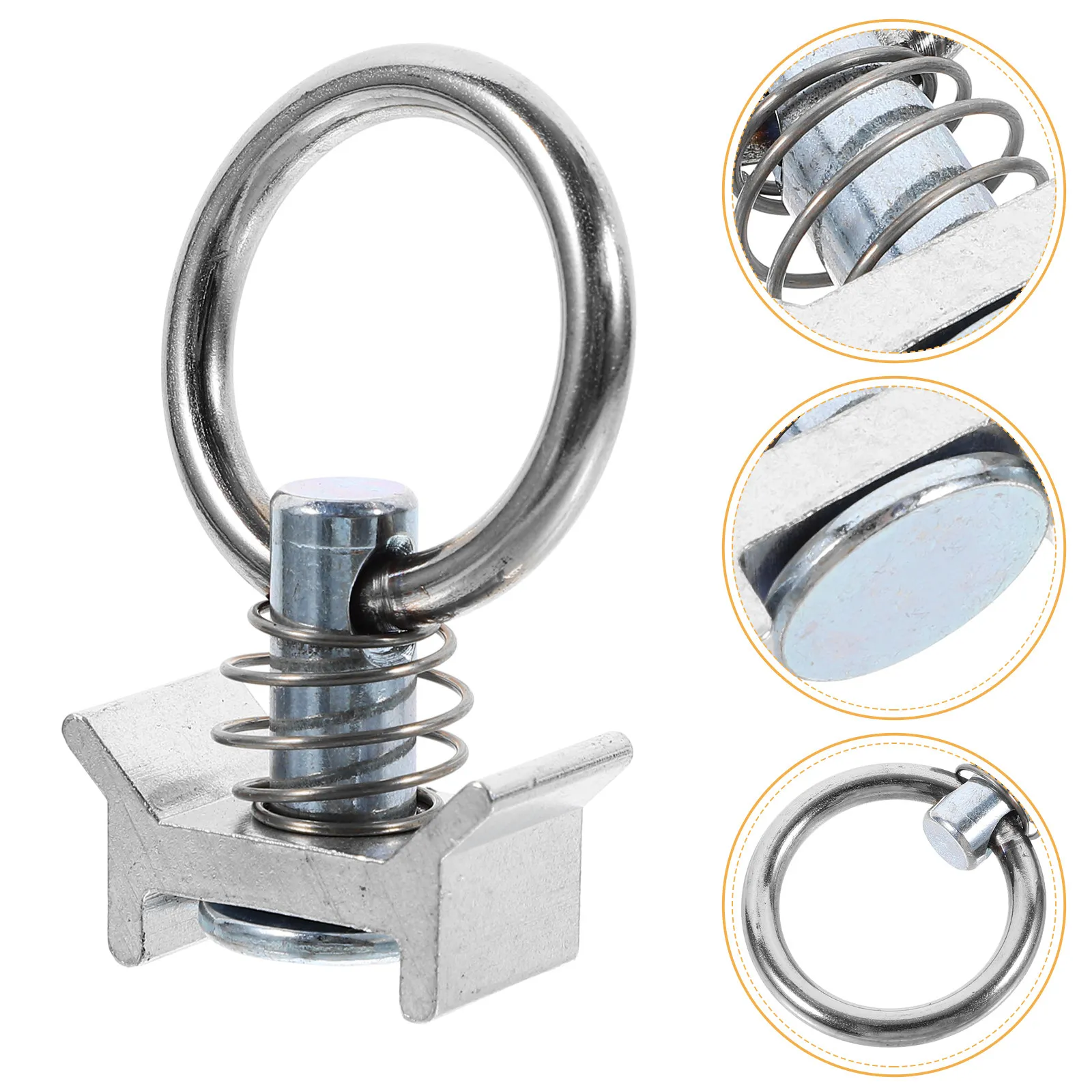 

10Pcs Tie Down Steel Single Fitting Heavy Duty Cargo Tie Down Rail Anchor for Truck Bed Accessories