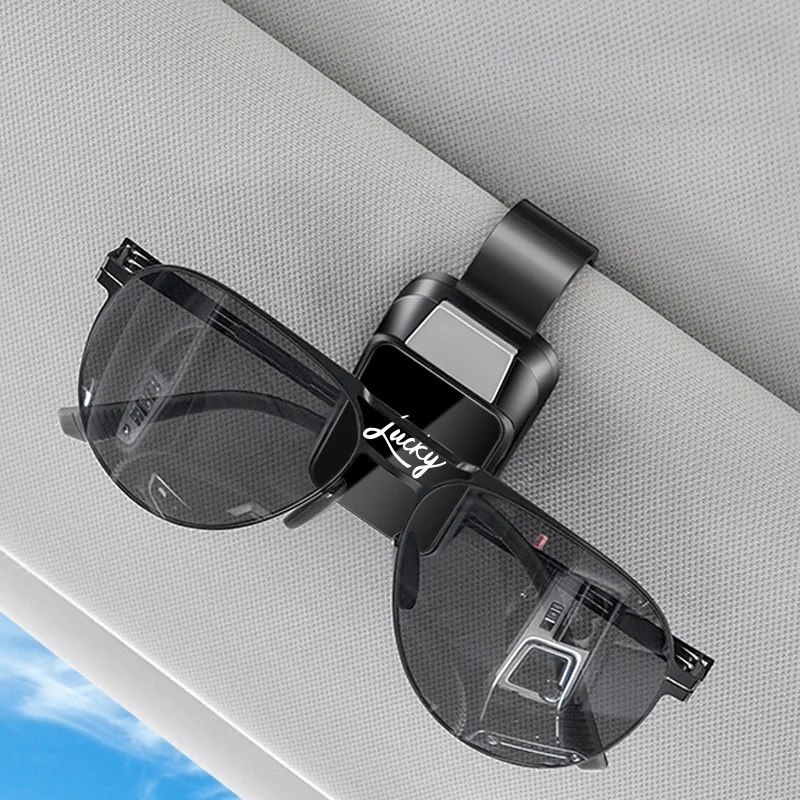 

Car Environmental Smile Glasses Clip Sunshade ABS Material Sunglasses Clip Car Smile Storage Clip