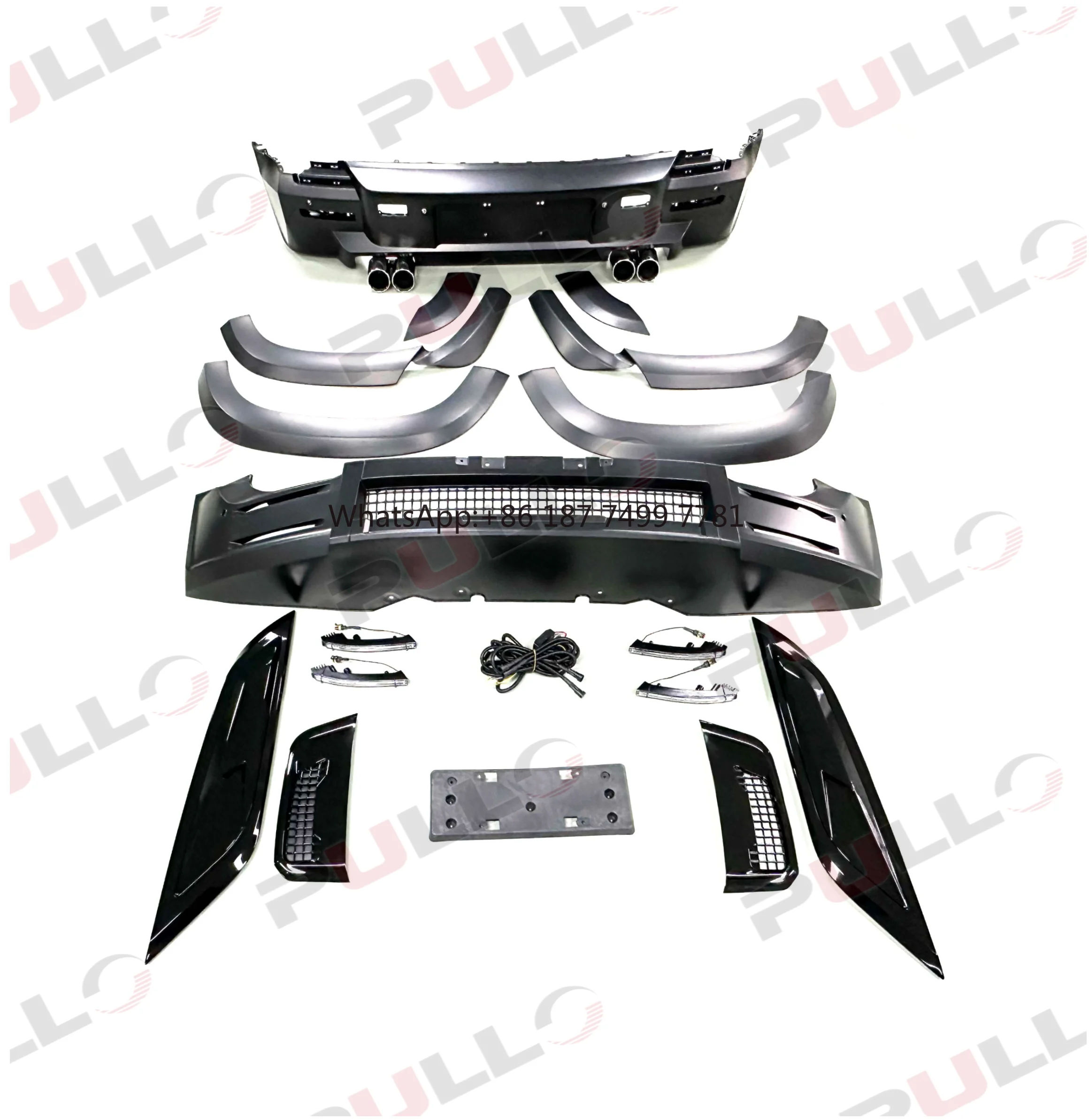 

Автомобильные бамперы хорошего качества с передним и задним бампером и противотуманными фарами на решетке для. Defender 2020-2023 Изменение модели Lunma