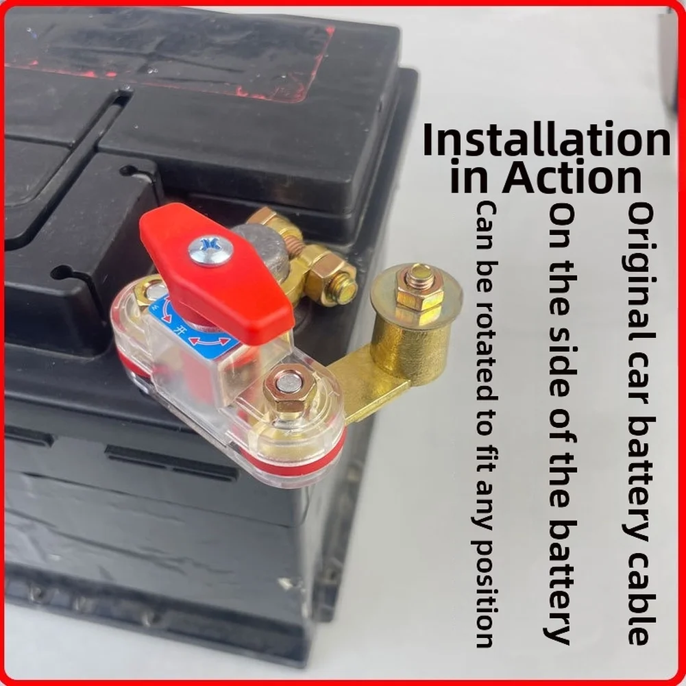 Dual Rotation Switch Power Cut-off Vehicle Maintenance High Current Power Cutoff Switch High Current 12V 24V Compatible
