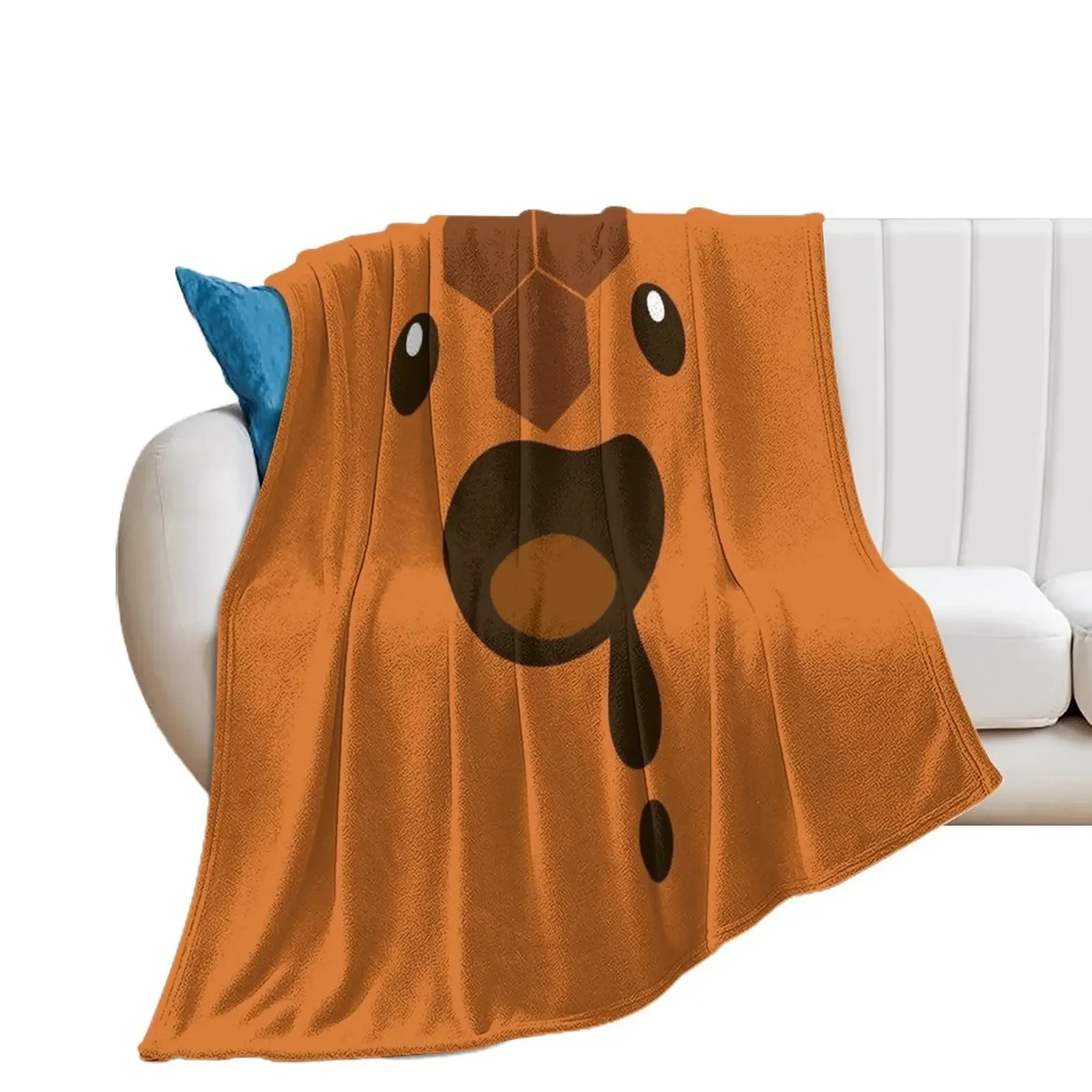 Honey Slime - Cute Face Cut Out Throw Blanket warm winter Custom Blankets