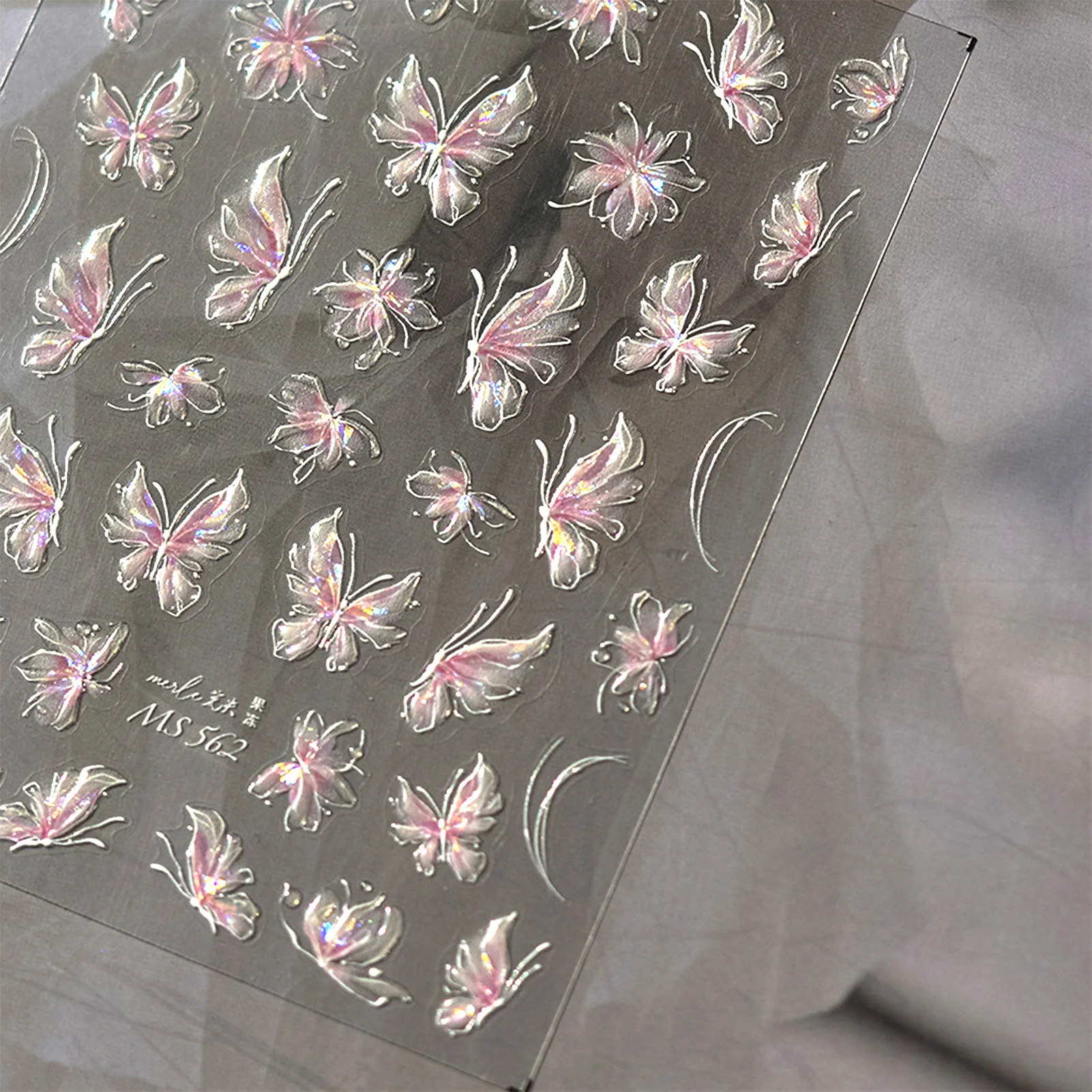 DIY nagelstickers Fairy Butterfly Nail Art Tips zelfklevende Butterfly Design nagelstickers voor dames manicure accessoires