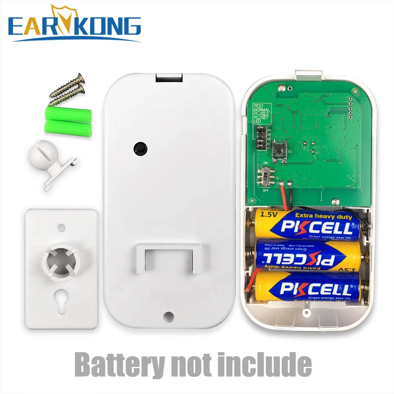 433MHz Wireless Infrared Detector Human PIR Motion Sensor Work With Smart Home Security Burglar Alarm System