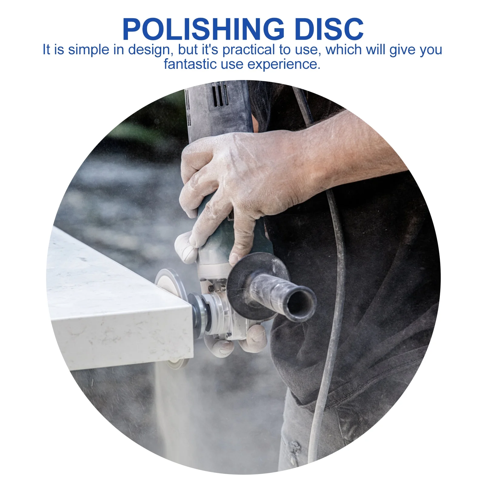 

1 set 1 Set Stone Polishing Pad Diamond Resin Grinding Disc For Granite Marble Concrete Tiles Durable Polishing Sanding Pads